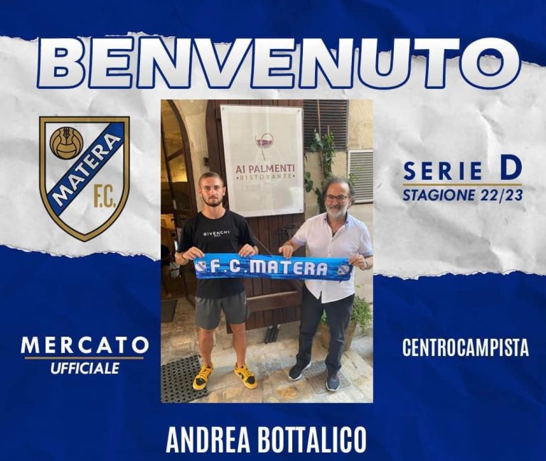 UFFICIALE Andrea Bottalico è un nuovo calciatore del Matera